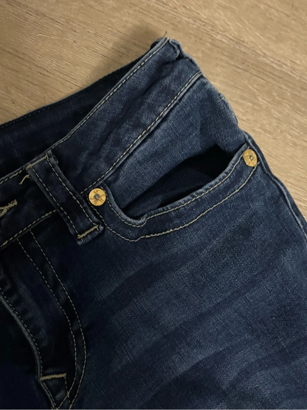 BECCA TRUE RELIGION Mid Rise Bootcut Jeans